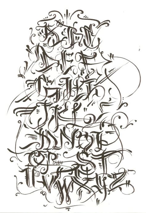 Graffiti Walls Graffiti Alphabet Calligraphy In Several Design