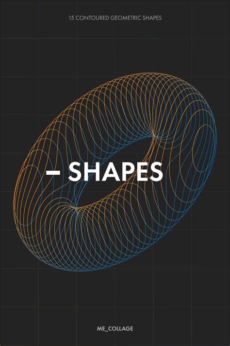 Contoured 3d Geometric Shapes 3d Geometric Shapes Geometric