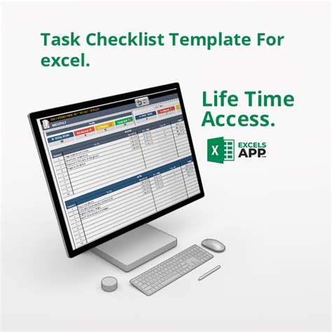 Task Checklist Template For Excel Excels App