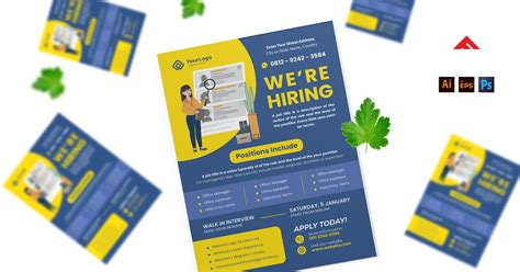 Company Job Hiring Flyer Advertisement By Afahmy On Envato Elements