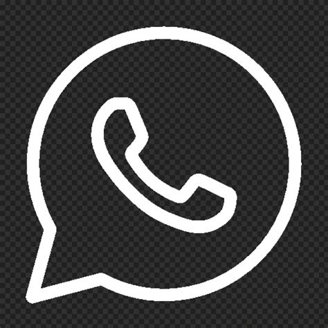 Transparent HD Whatsapp White Logo Icon Citypng