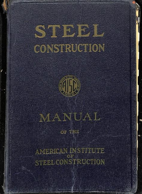 1959 Steel Construction Manual American Institute Steel Construction