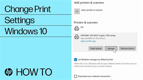 How To Change Print Settings In Windows 10 Hp Computers Hp Support