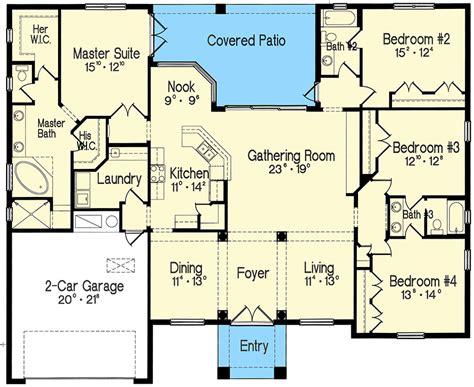 One Story Floor Plans Small Modern Apartment