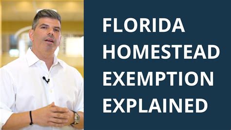 Florida Homestead Exemption Explained Youtube