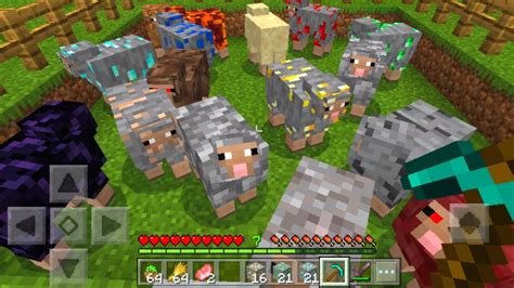Minecraft Sheep Berubah Menjadi Ore Sheep Addon Mcpe Terbaik Youtube