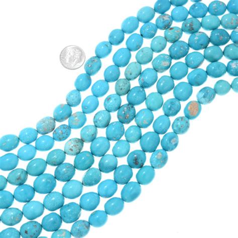 Amazing Sky Blue Turquoise Beads 11mm X 14mm 37887