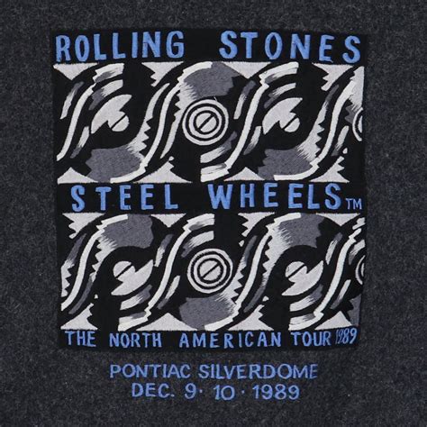1989 Rolling Stones Steel Wheels Tour Jacket Wyco Vintage