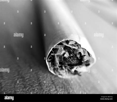 Macro Photography Of Cigarette Focus Point On Tobacco Inside The