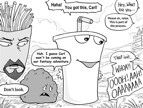 Master Shake Meatwad And Frylock Aqua Teen Hunger Force Drawn By Bb
