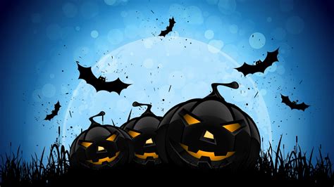 Download Wallpaper 1600x900 Pumpkin Halloween Digital Art 169