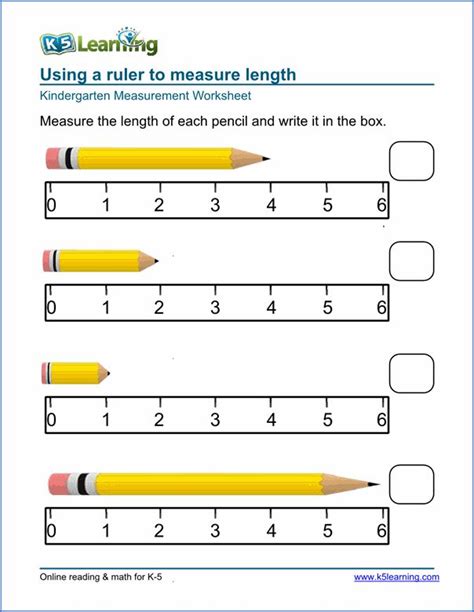Measuring Math Worksheet
