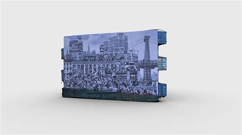 Chronicles Of Nyc Mural By Jr In Domino Park Download Free 3d Model