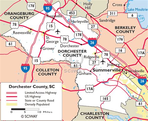 Maps Of Dorchester County South Carolina