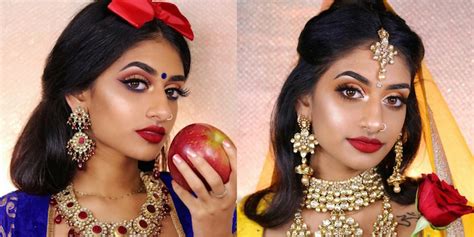 Makeup Artist Hamel Patel Recreates Disney Princesses With Indian Twist