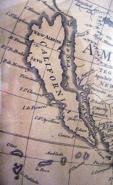 Old Map California Island Wayne Baisey