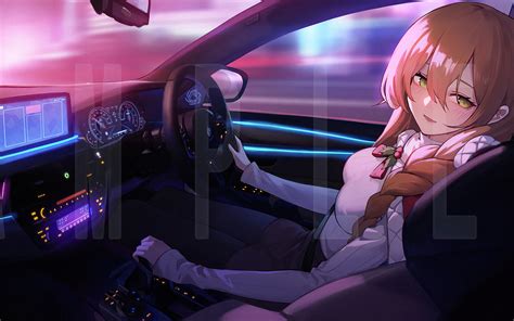 1440x900 Anime Girl Relaxing Ride 4k Wallpaper1440x900 Resolution Hd