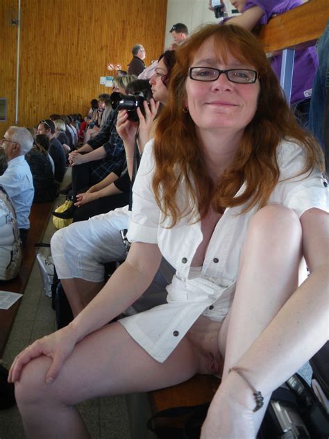 Amateur Horny Redhead Milf Exposed In Public High