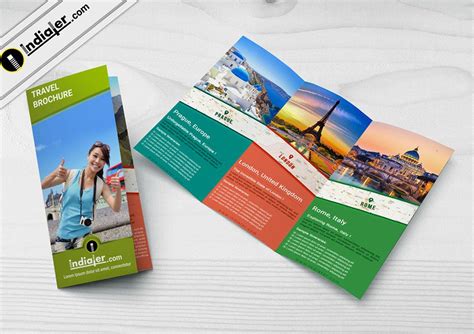 Travel Agency Tri Fold Brochure PSD Template In Brochure Travel Brochure Brochure Psd