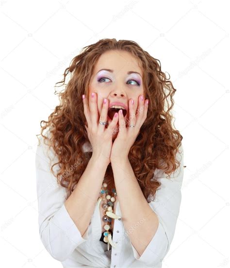 Portrait Of The Scared Woman — Stock Photo © Lenanet 16826879