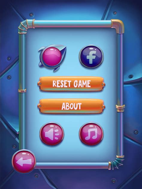 Space Towers On Behance Game Gui Game Icon Game Design Ui Design