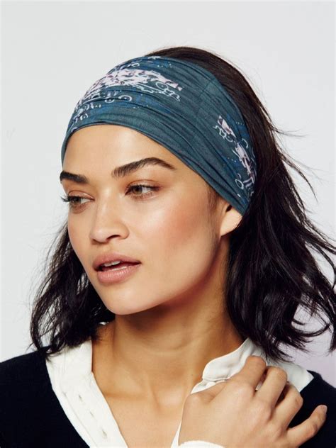 Printed Widebands Printed Stretchy Wide Headband Meant To Be Worn