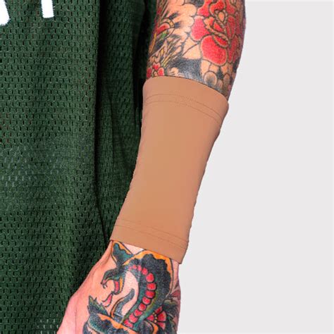Suntan Skin Tone Forearm Sleeve How To Cover Up A Tattoo For Work Tat2x