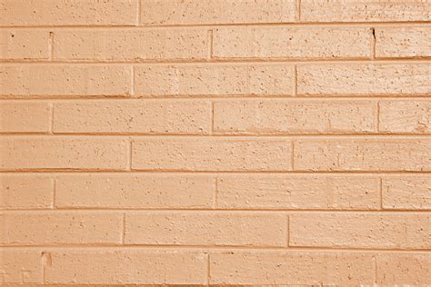 Light Orange Or Peach Painted Brick Wall Texture Picture