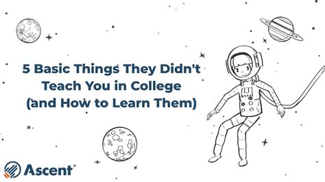 5 Basic Things They Didnt Teach You About College Youtube