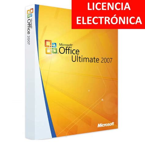 Microsoft Office 2007 Ultimate Licencia Electronica No Dvdcoa