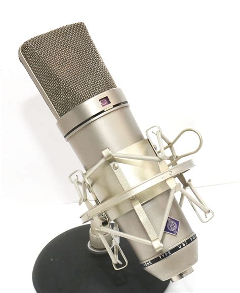 Vintage Neumann U87 Microphone W Shockmount Knight Audio Reverb