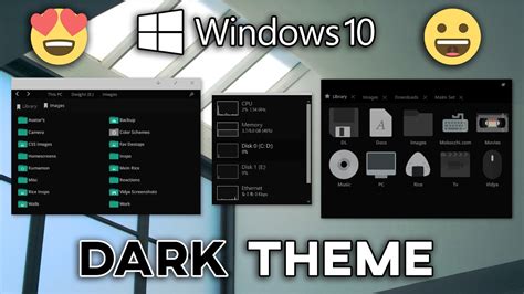 How To Get Full Dark Theme On Windows 10 ─ Complete Black Ui Youtube