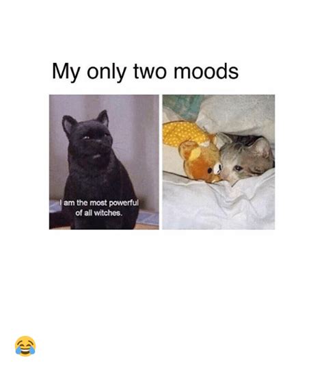 My Only Two Moods Am The Most Powerful Of All Witches Meme On Sizzle