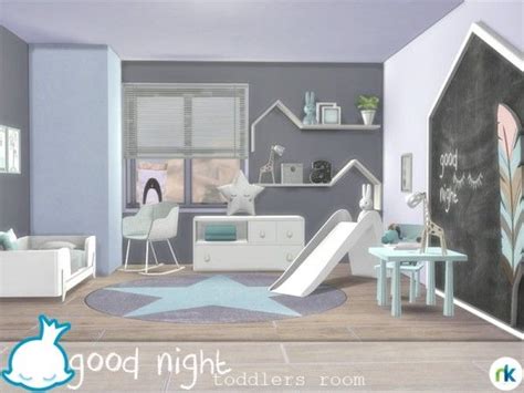 Good Night Toddlers Room by nikadema for The Sims 4 | Sims house, Sims