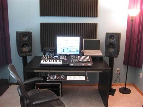 Another (super) low budget setup, in fact there is only about $70 in parts here, and that's enough to get you started with your very first 14. Music studio desk ikea | Home music studio | Pinterest | Studio desk, Music studios and Desks