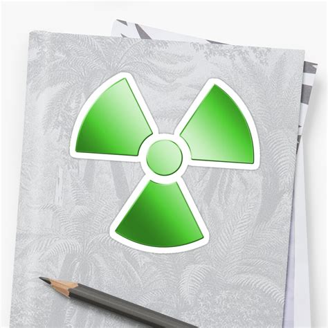 Radioactive Symbol Warning Sign Radioactivity Radiation Green