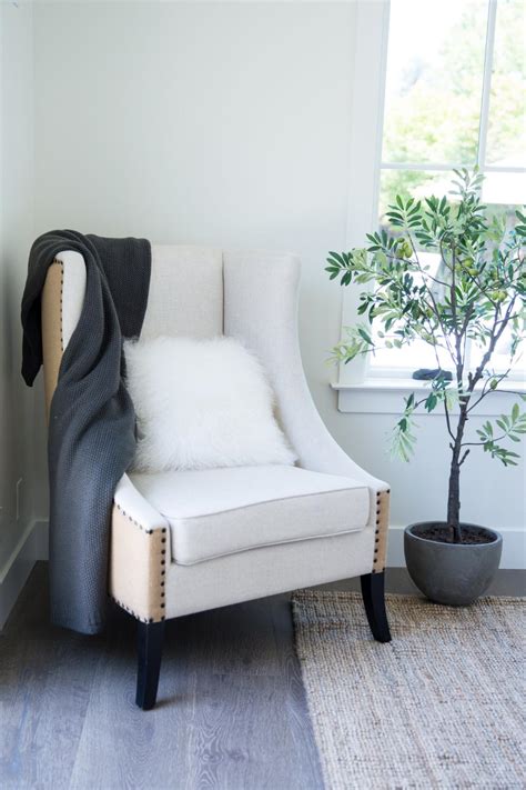 Stylish Chair With Two Toned Upholstery Hgtv