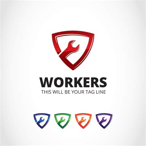 Free Vector Work Logo Design