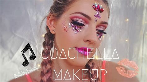 Mini Makeup Tutorial Coachella Pink Festival Makeup Youtube