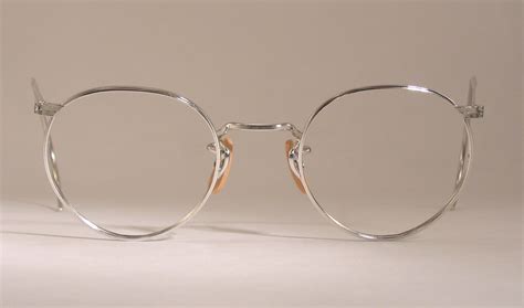 Optometrist Attic Ao Silver Wire Rim Vintage Eyeglasses