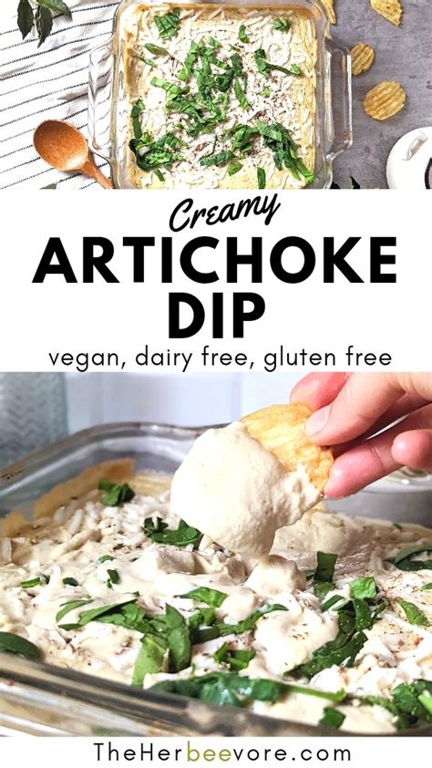 Vegan Artichoke Dip Recipe Vegetarian Dairy Free