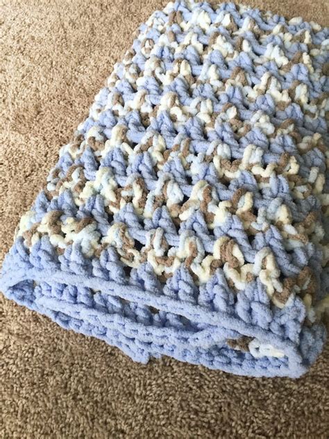 Handmade Crochet Super Soft Bulky Baby Blanketnursery