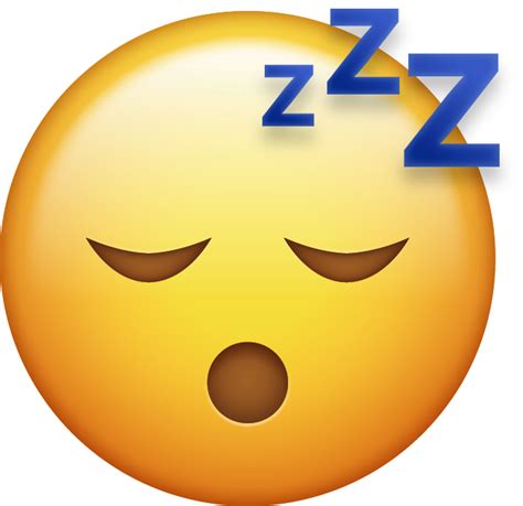 Sleeping Emoji [Free Download IOS Emojis] png image