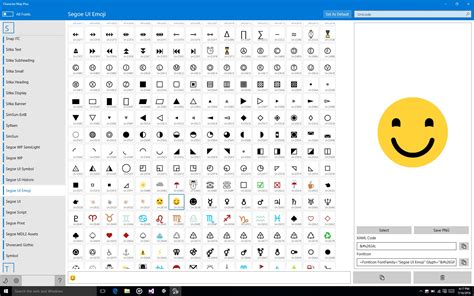 Character Map Plus For Windows 10 Mobile