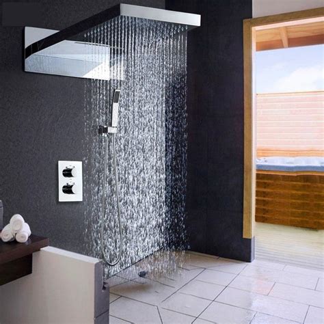 Rain Waterfall Shower Set System 22 With Thermostatic Smart Mixer