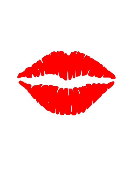 Clipart Funny Cartoon Kisses Lips