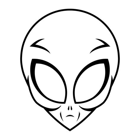 Alien Head Vector Illustration 550757 Vector Art At Vecteezy