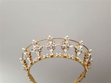 Celestial Star Crown Bridal Star Tiara Double Crown Bridal Etsy