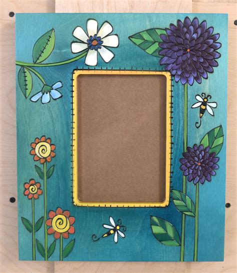 Picture Frame Hand Painted Frames Painted Picture Frames Frame Crafts