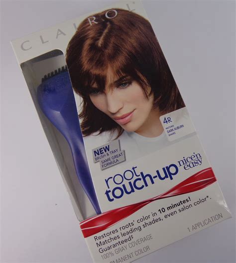 This is a temporary gray hair concealing spray color that covers gray roots in between permanent colorings. Review with Before and After Photos: Clairol Nice 'n Easy ...
